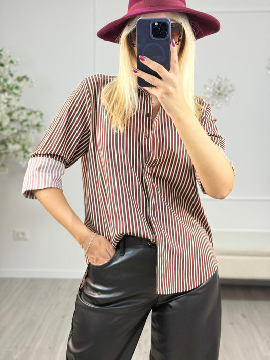 Camicia Over Rigata Haveone