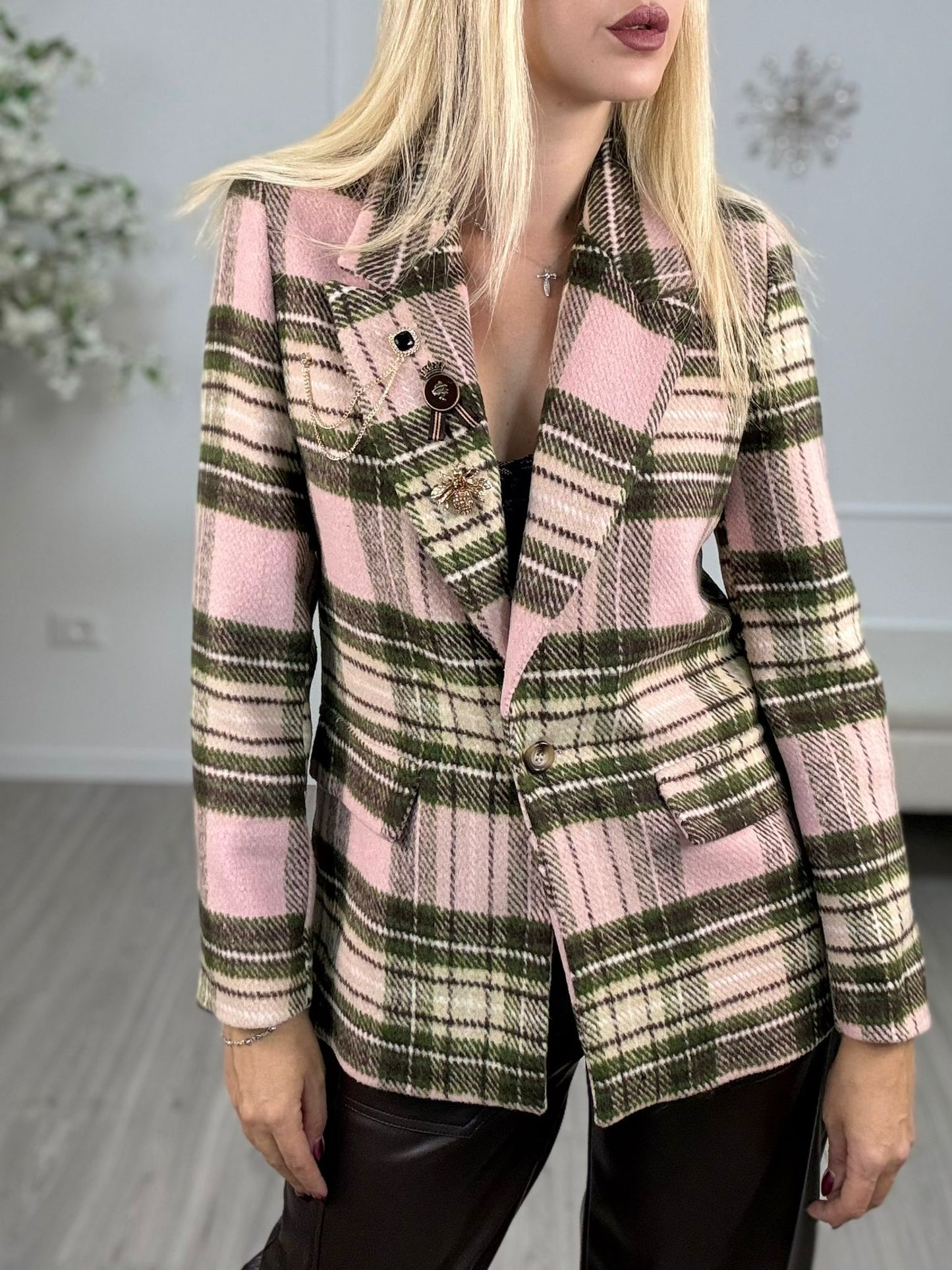 Giacca Over Con Spille Susy Mix