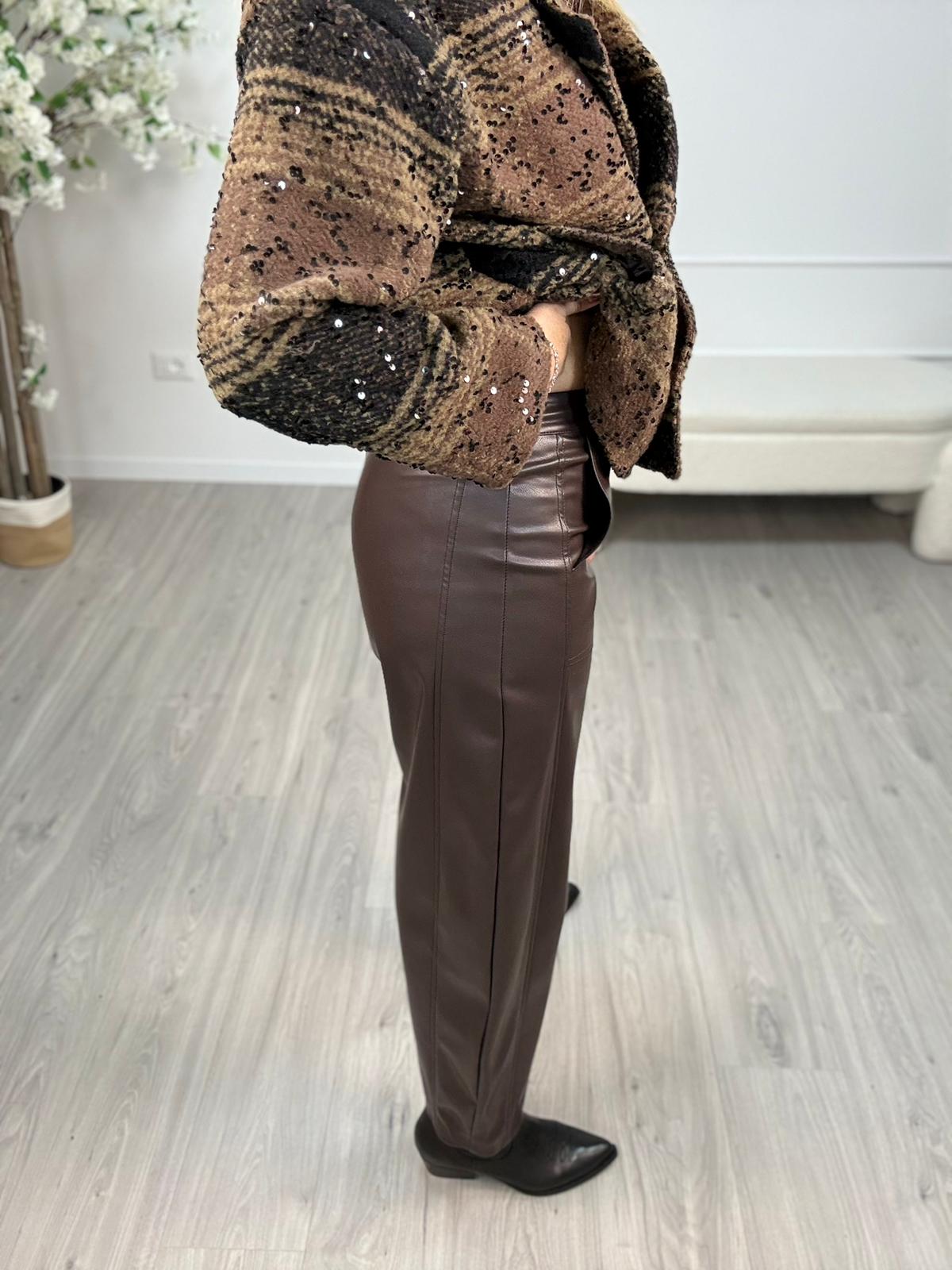 Pantalone Moro Ecopelle Susy Mix