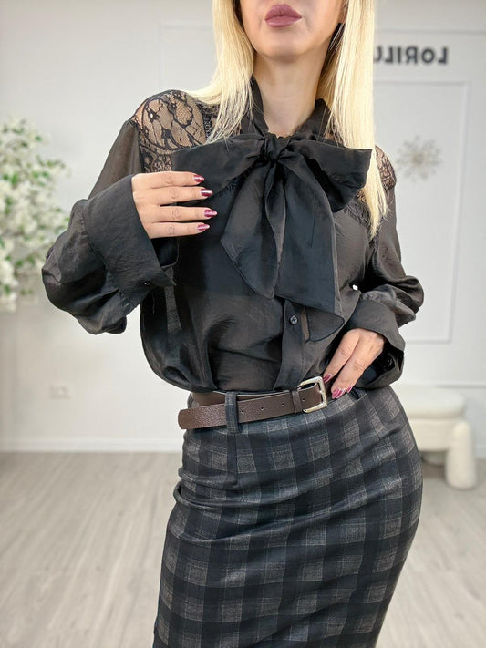 Camicia Inserti Pizzo Haveone