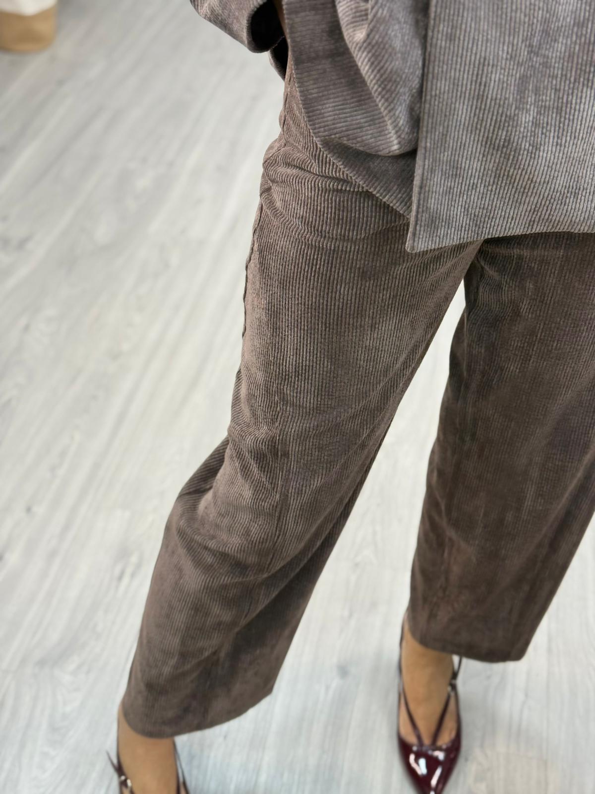 Pantalone Velluto Con Cintura - Susy Mix