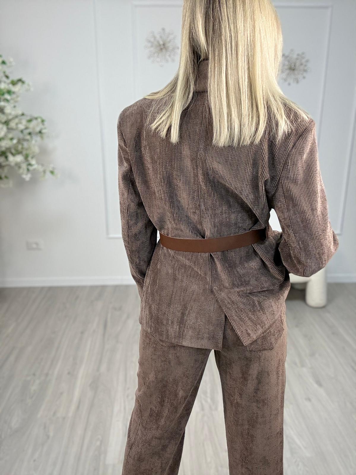 Giacca Con Cintura In Velluto Susy Mix