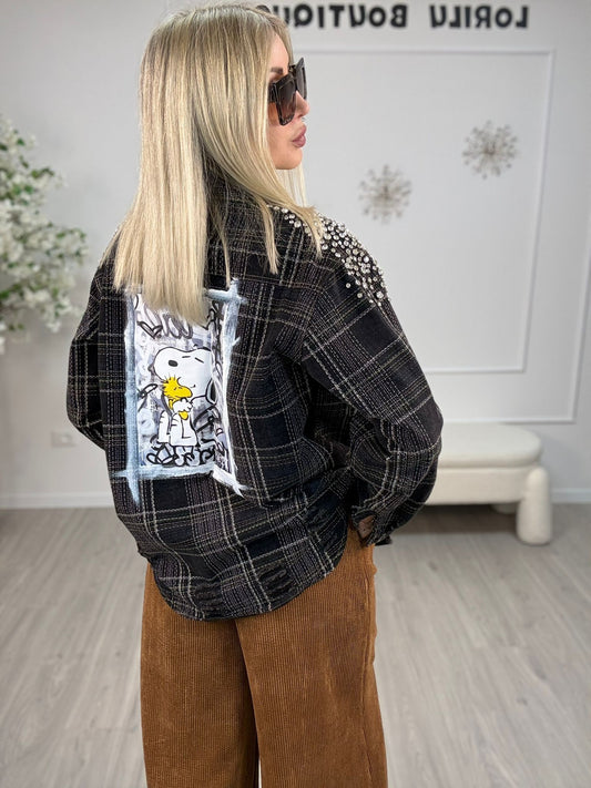 Camicia Strass -Dipinta a mano Corsaro