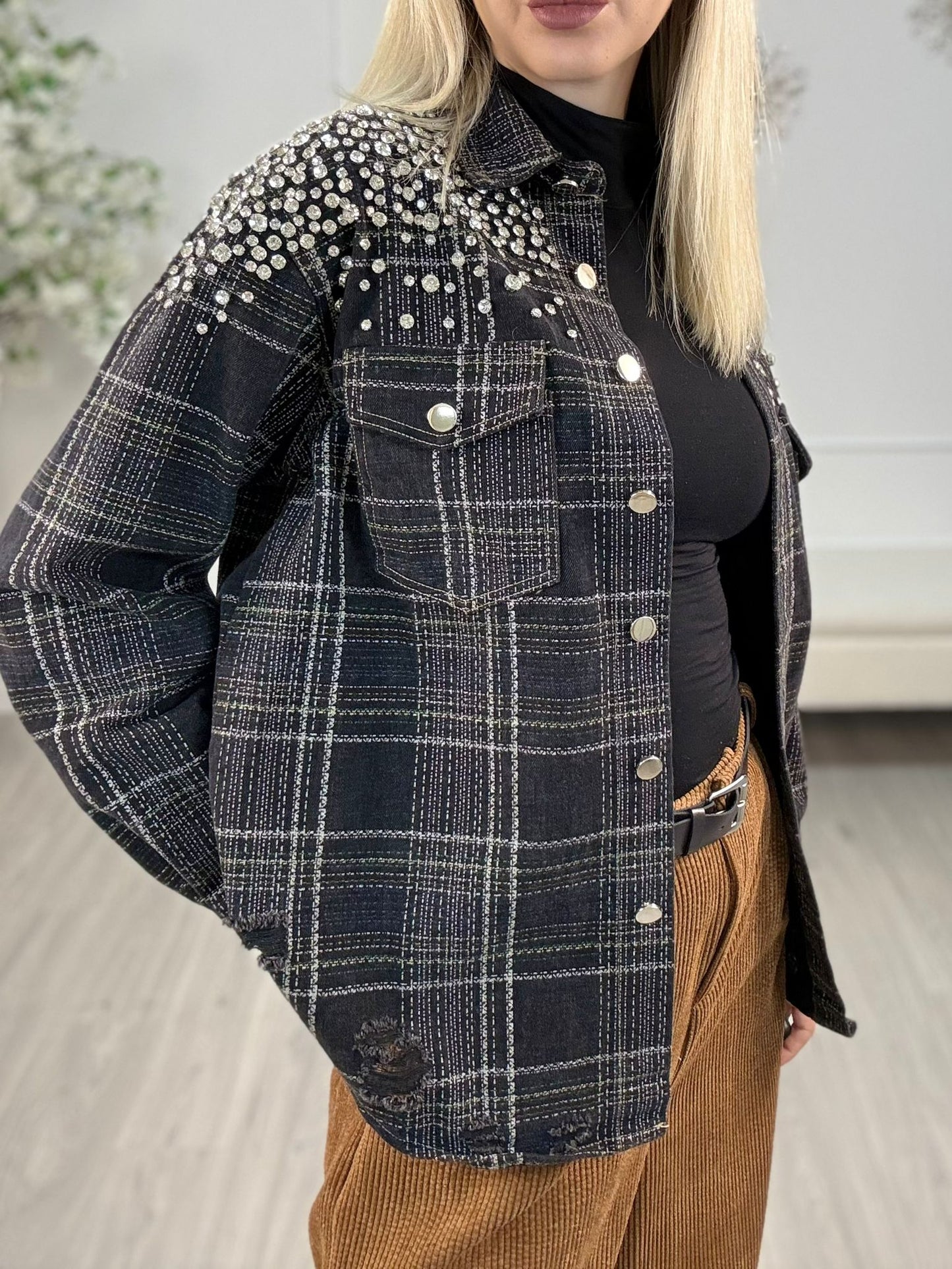 Camicia Strass -Dipinta a mano Corsaro