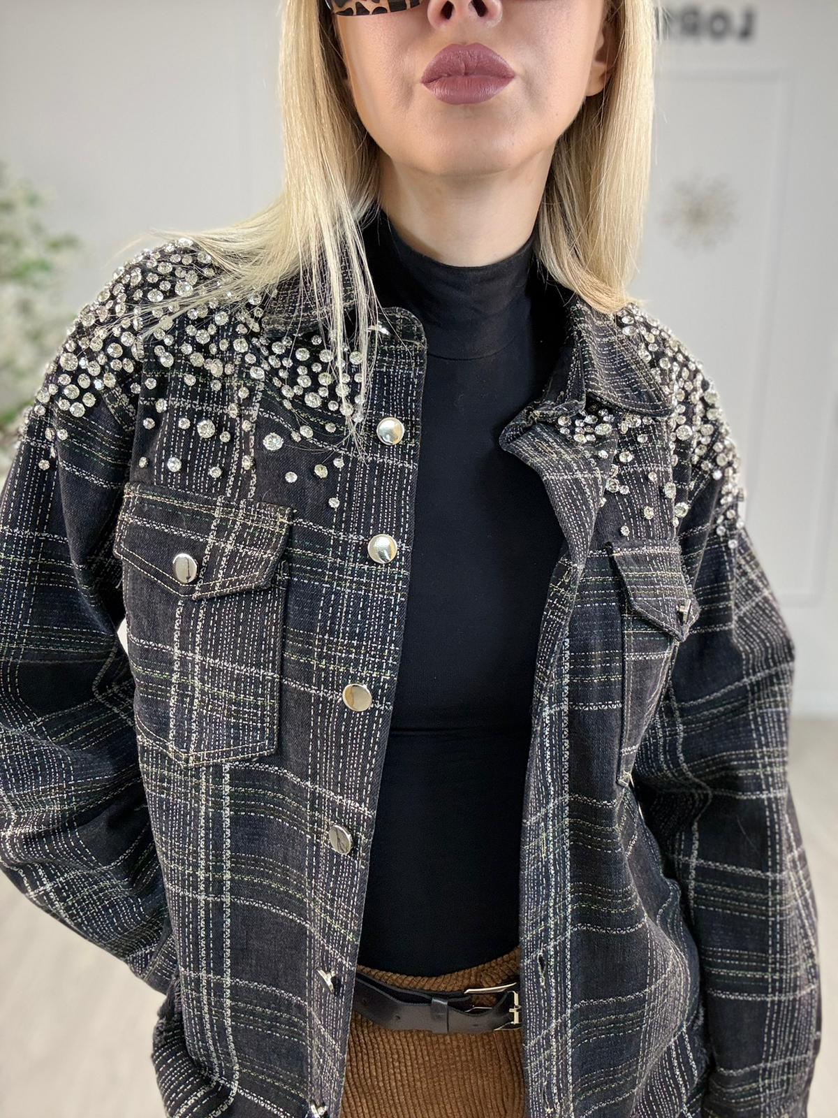 Camicia Strass -Dipinta a mano Corsaro