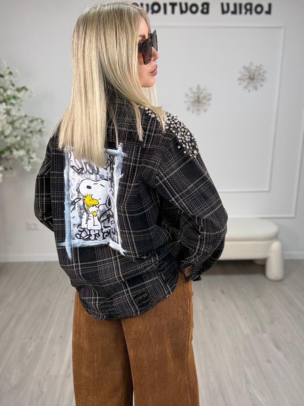 Camicia Strass -Dipinta a mano Corsaro