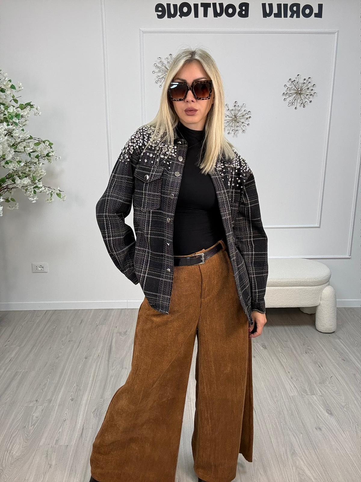 Camicia Strass -Dipinta a mano Corsaro