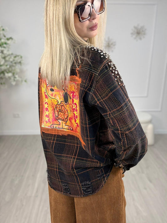 Camicia Strass - Dipinta a mano Corsaro