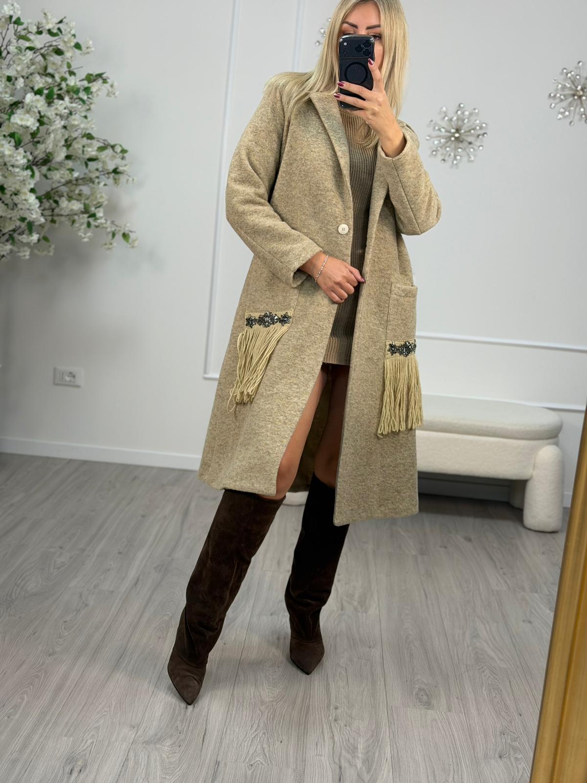 Cappotto Frangia Susy Mix