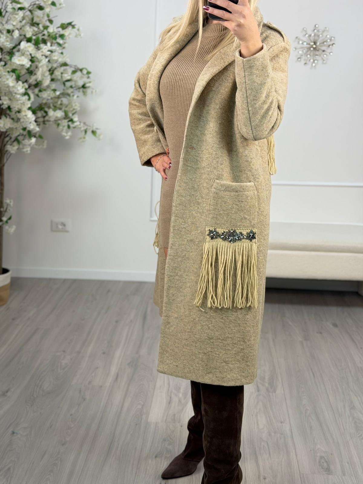 Cappotto Frangia Susy Mix