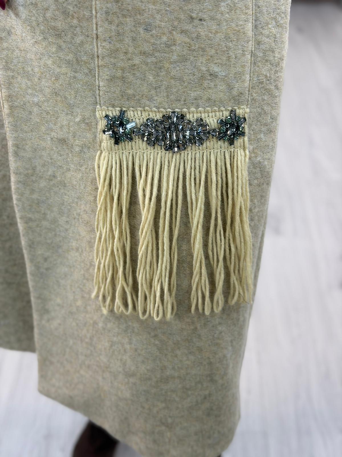 Cappotto Frangia Susy Mix