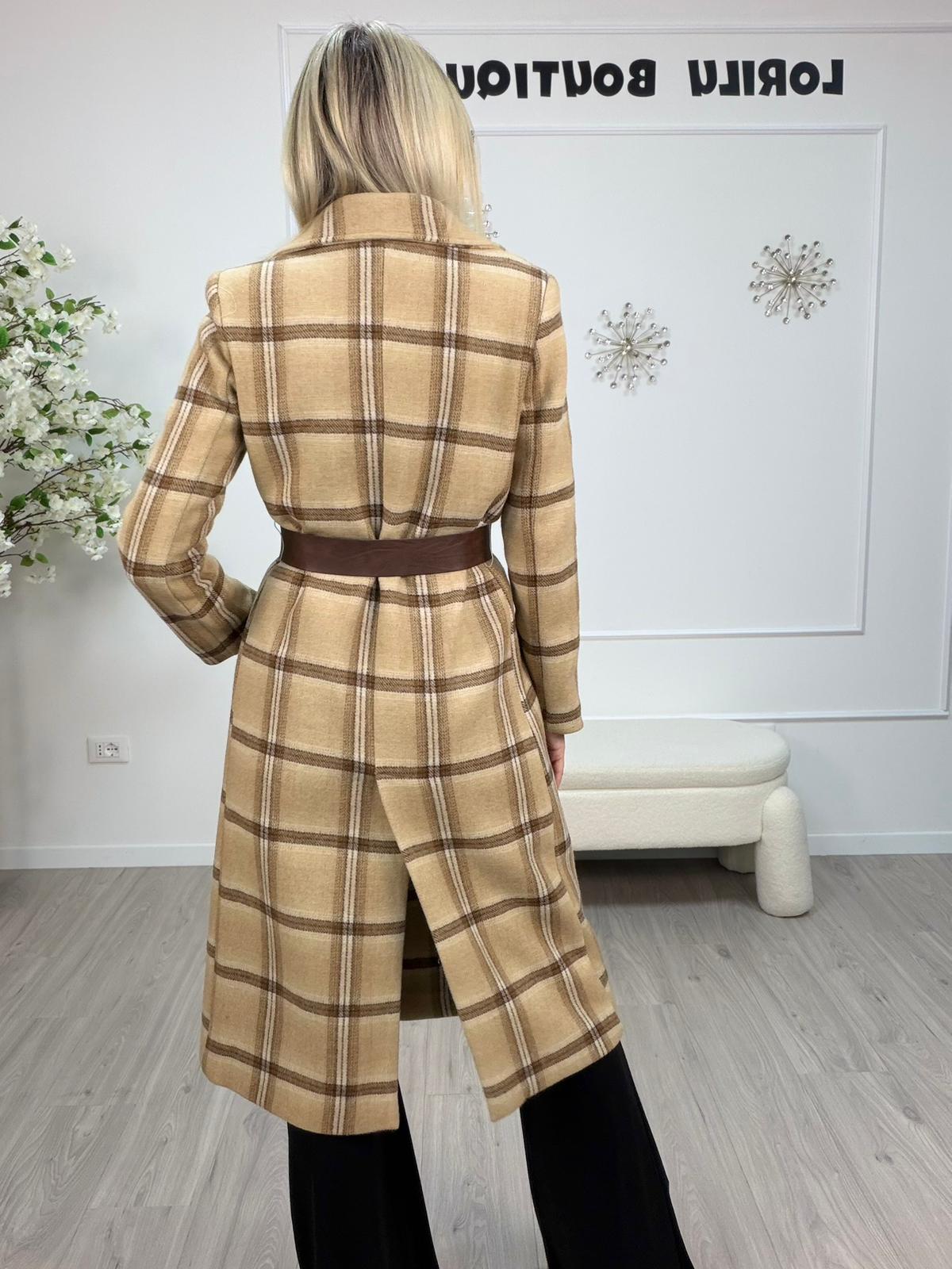 Cappotto Lana Con Cintura Philia Loft