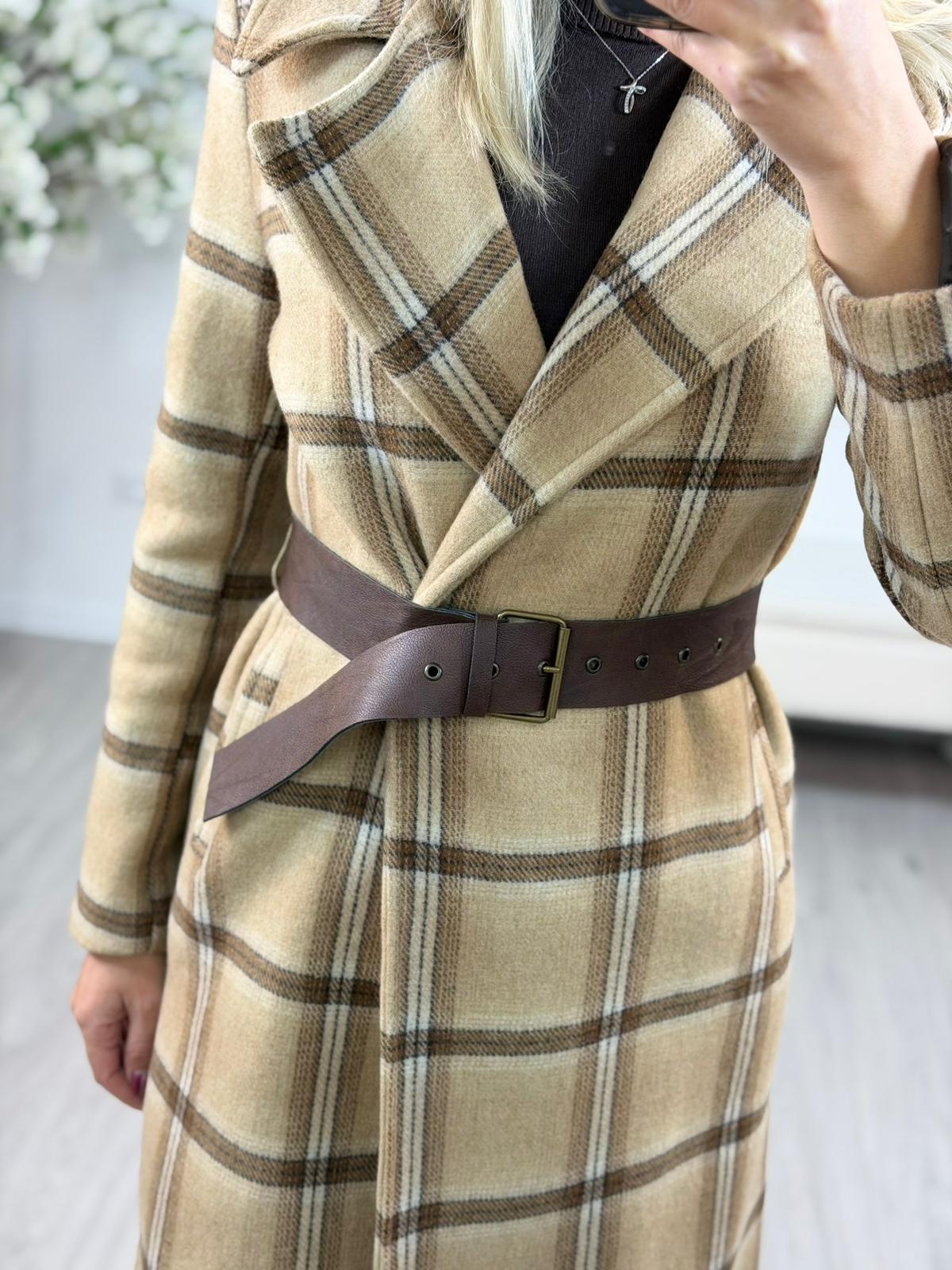 Cappotto Lana Con Cintura Philia Loft