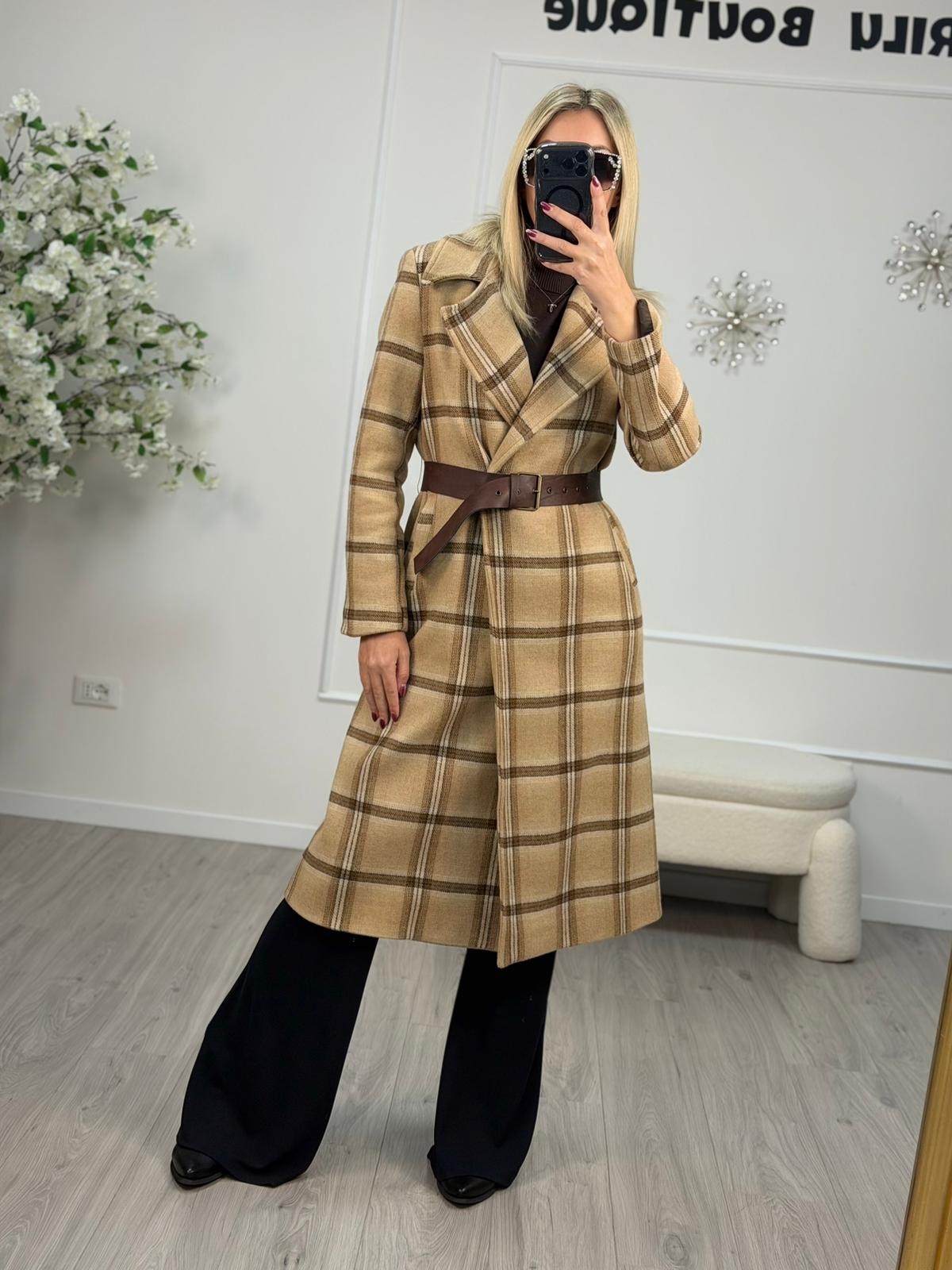 Cappotto Lana Con Cintura Philia Loft