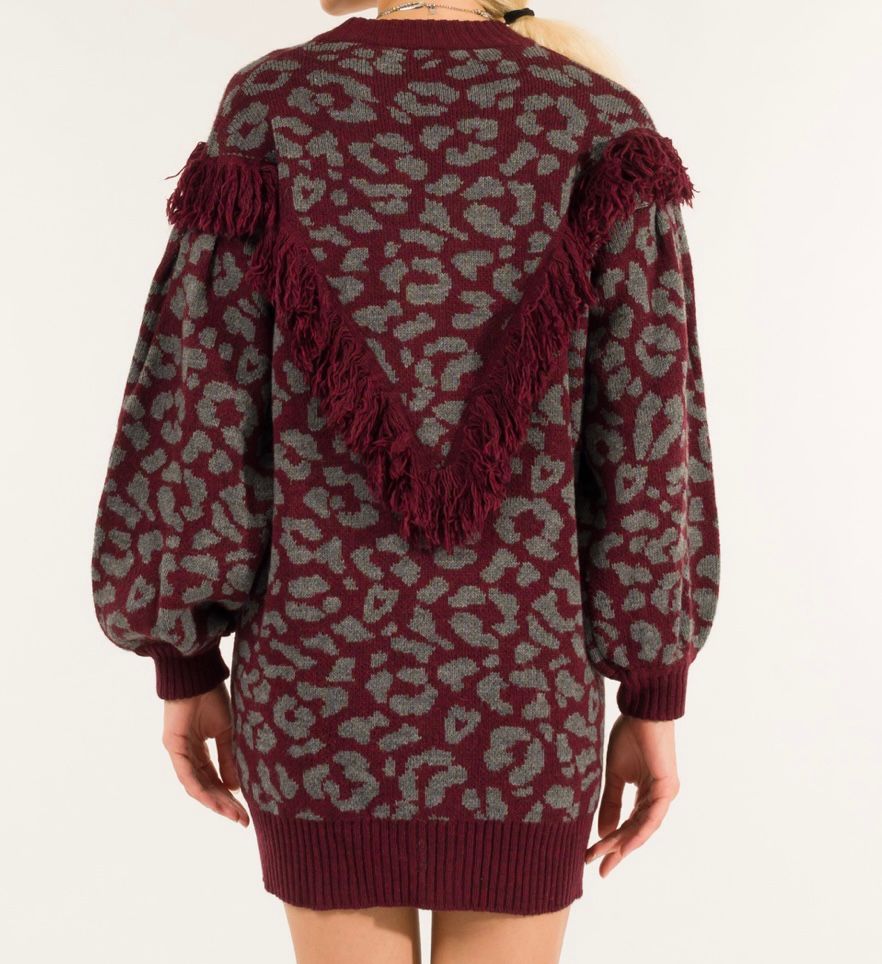 KONTATTO Cardigan a Frange Kontatto
