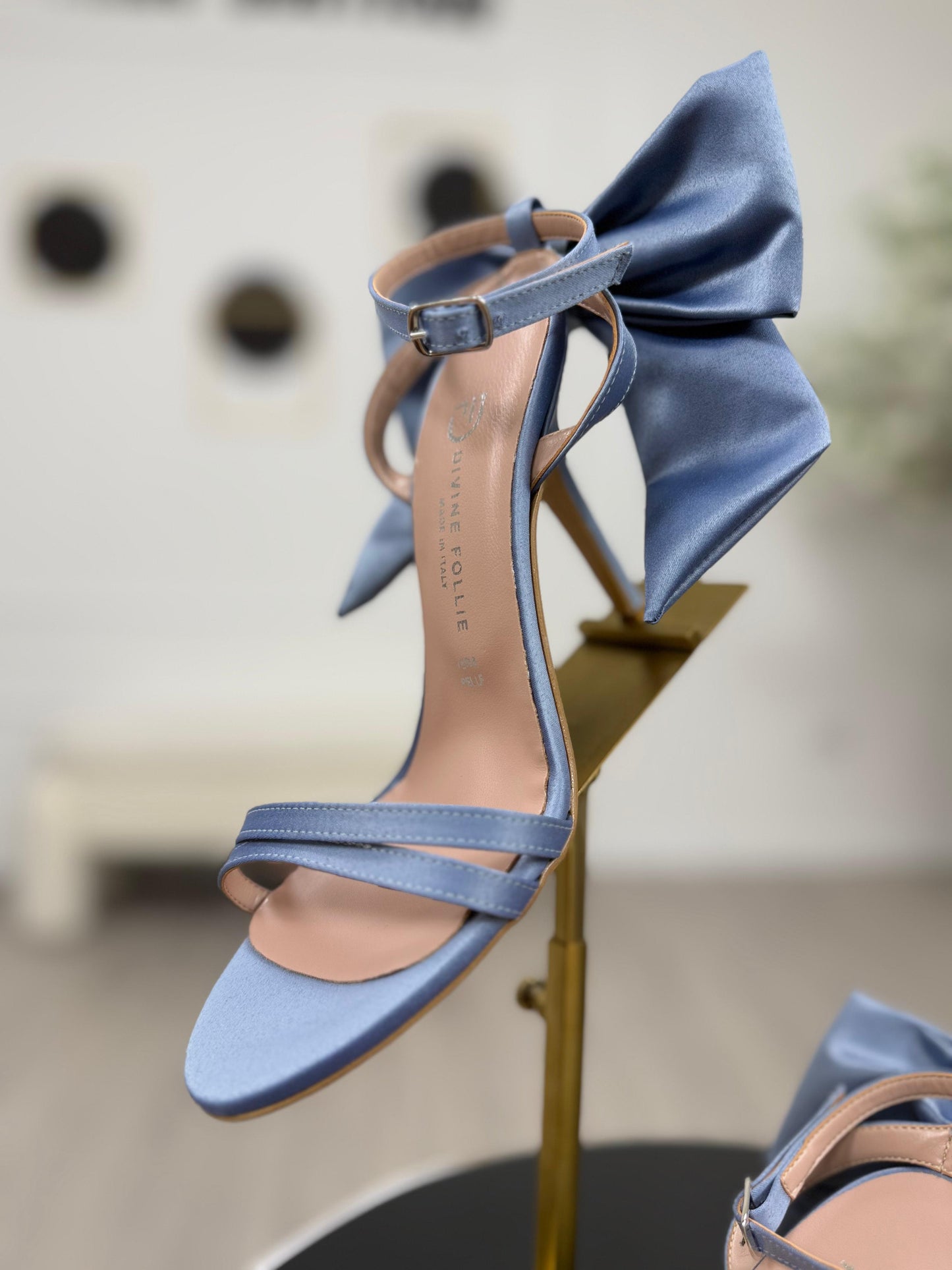 Divine Follie Sandali Fiocco Celeste