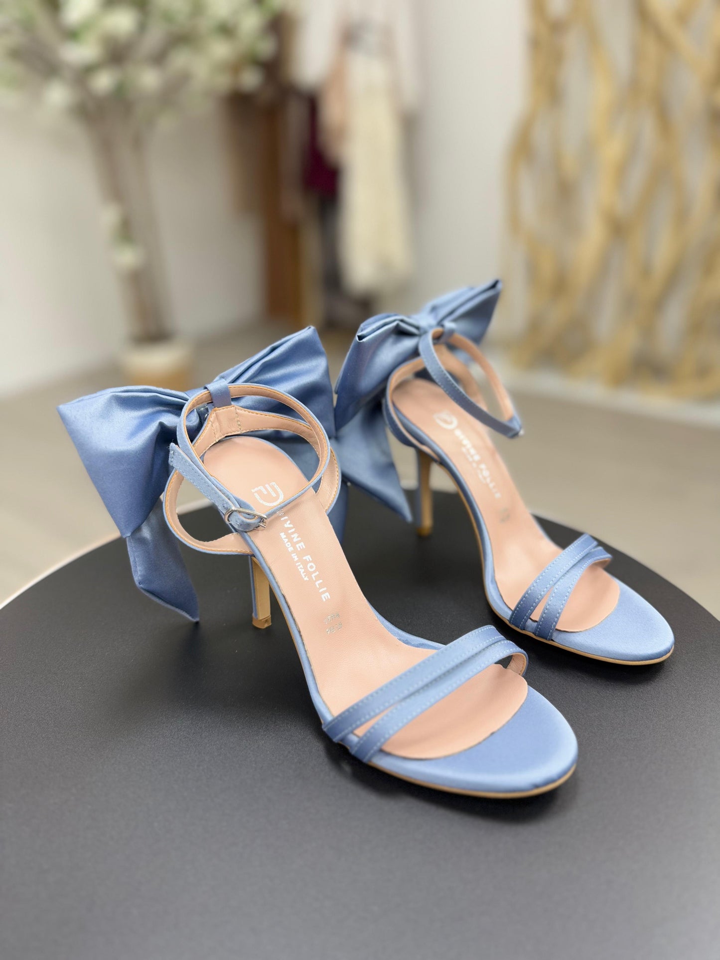 Divine Follie Sandali Fiocco Celeste