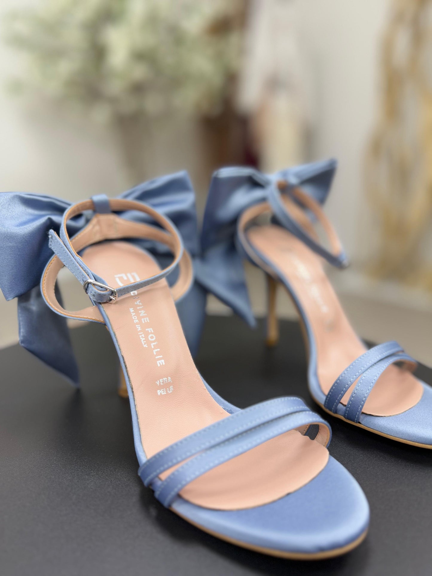 Divine Follie Sandali Fiocco Celeste