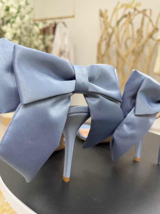 Divine Follie Sandali Fiocco Celeste