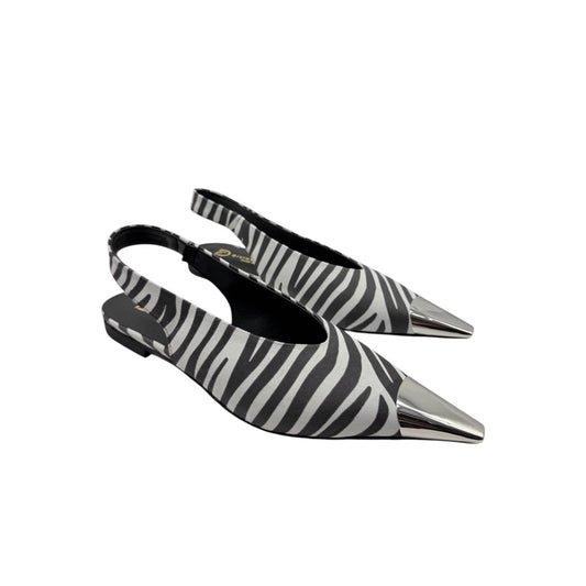 Slingback Zebrate con Puntale Metallico – Divine Follie