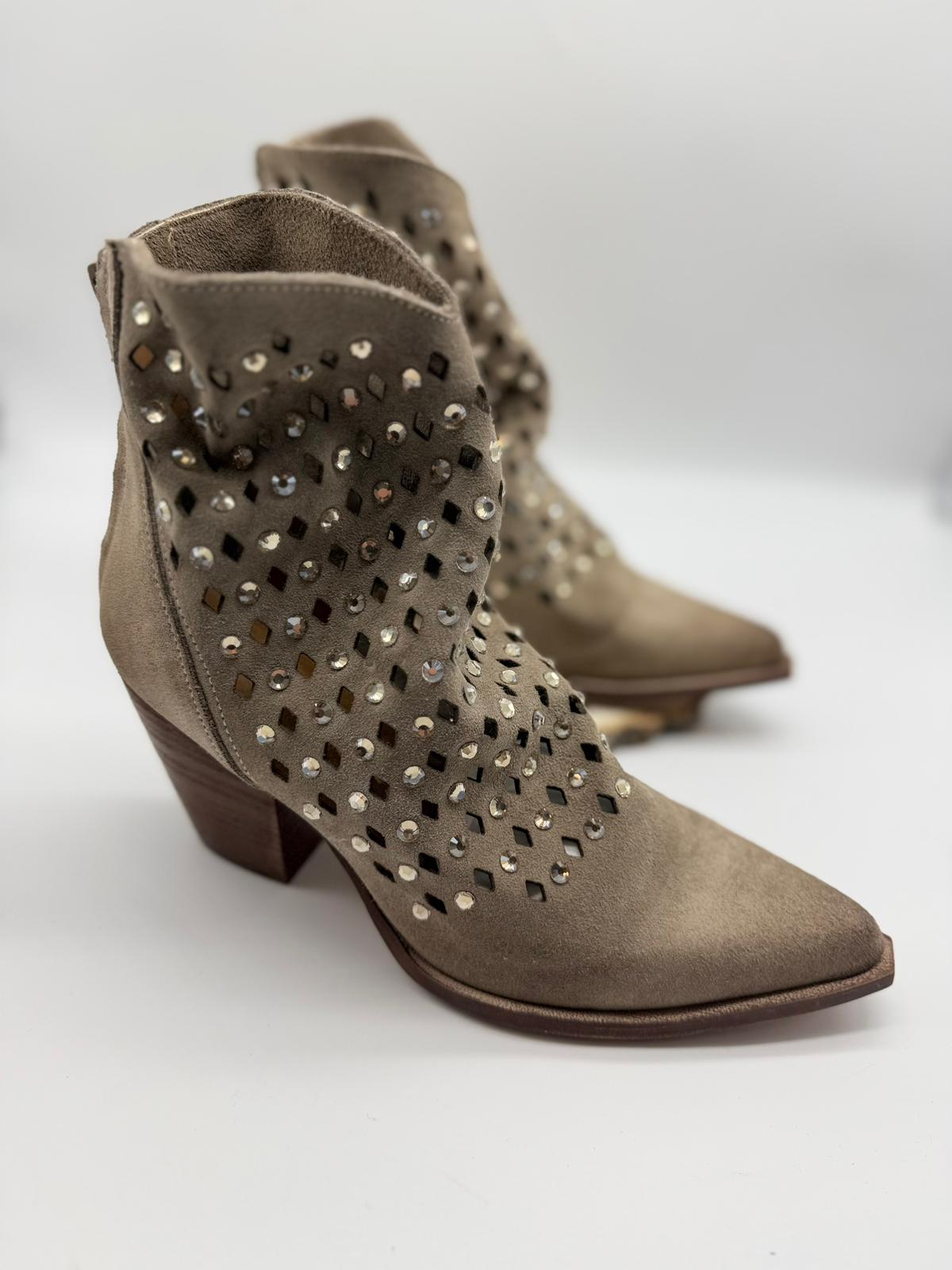 Stivaletto Texano  Strass -Divine Follie