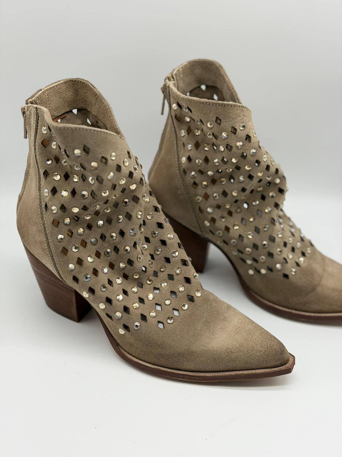 Stivaletto Texano  Strass -Divine Follie