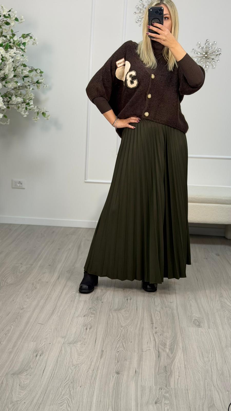 Gonna Plisset Verde -Vicolo