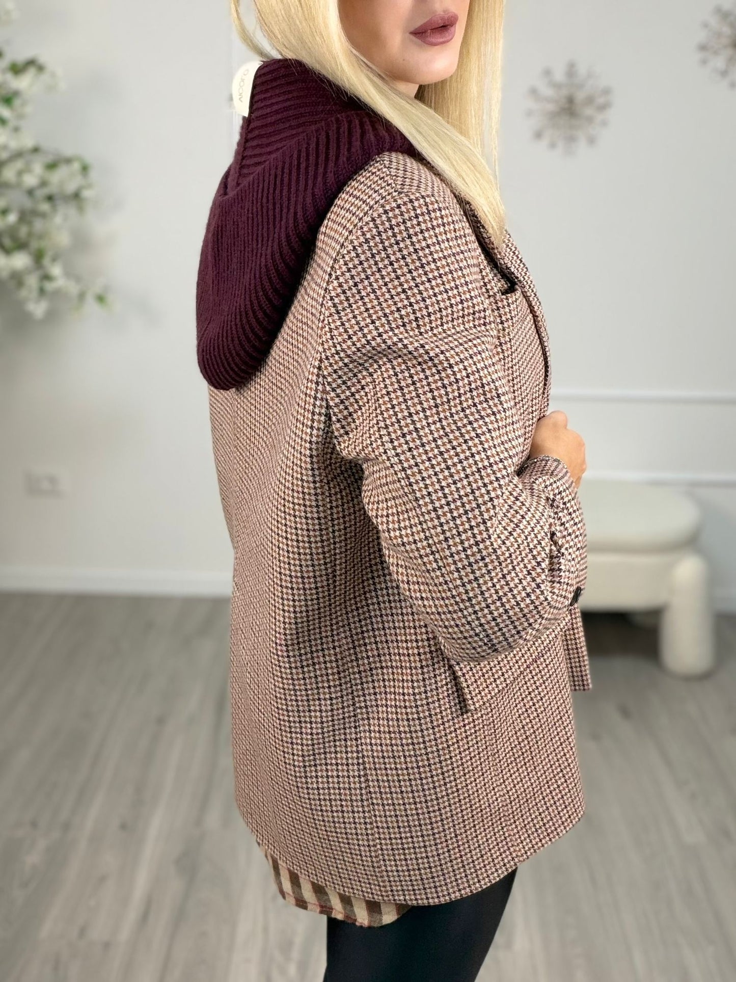 Giacca Cappuccio Bordo- Vicolo