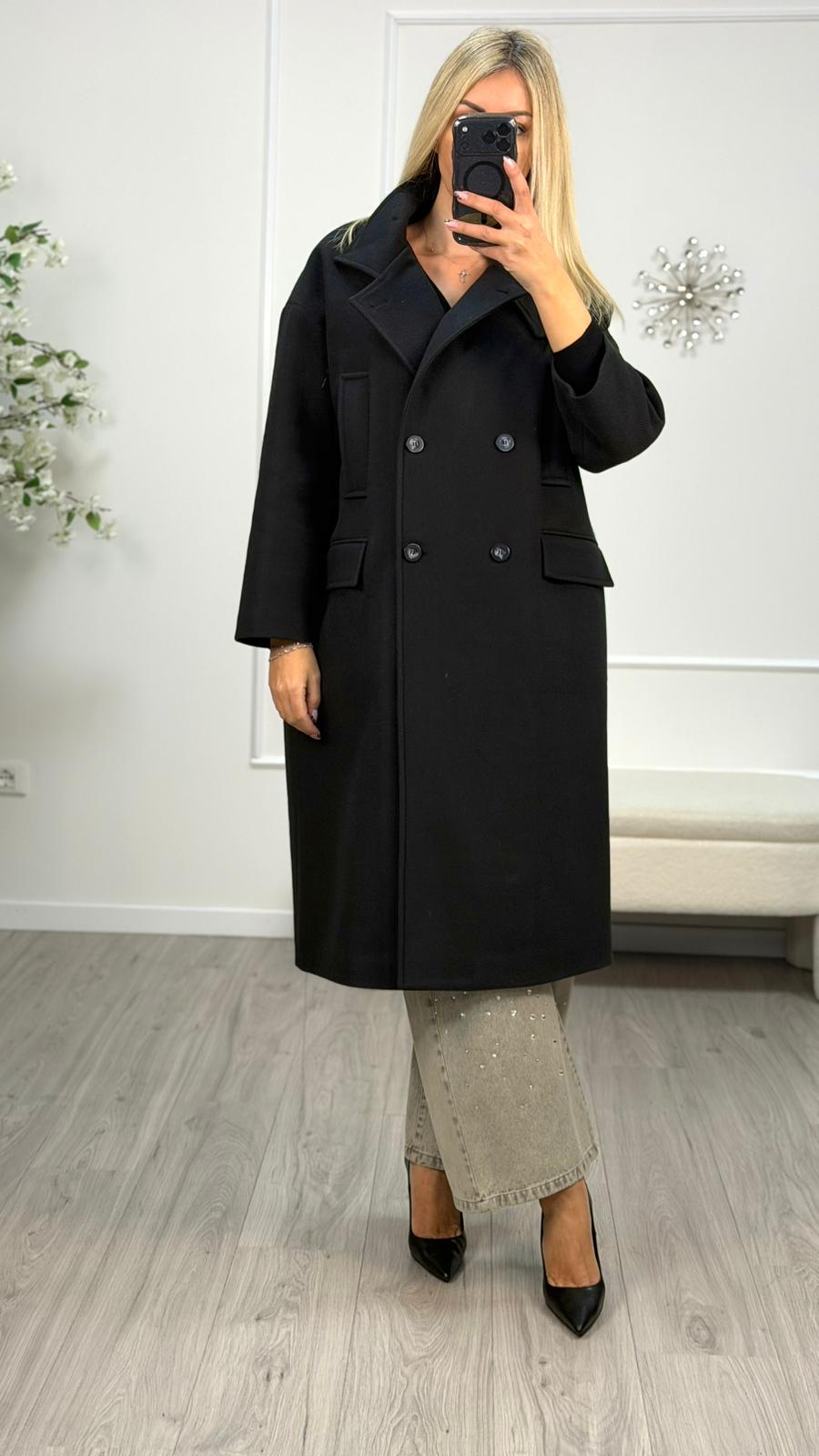 Cappotto Lungo Over Misto Lana Vicolo