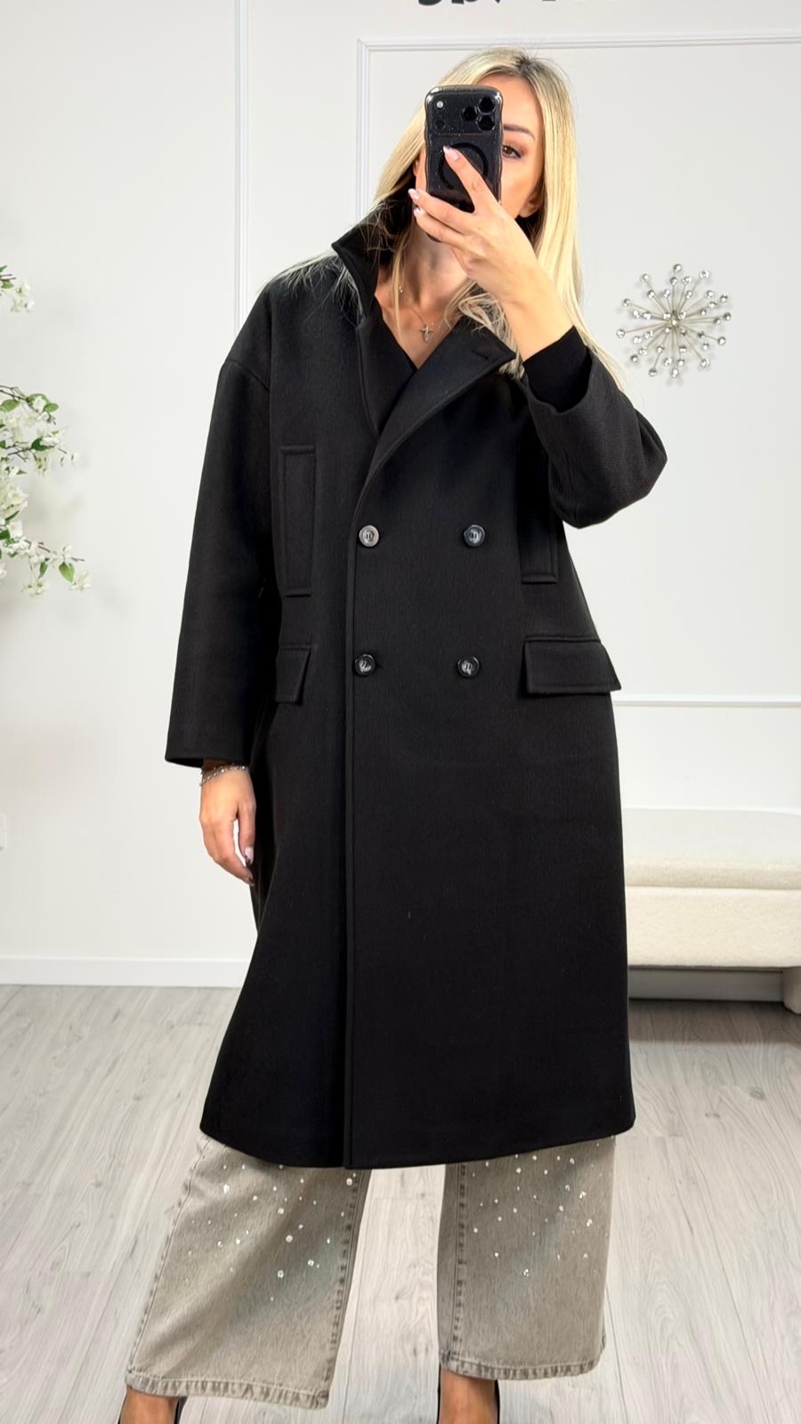 Cappotto Lungo Over Misto Lana Vicolo