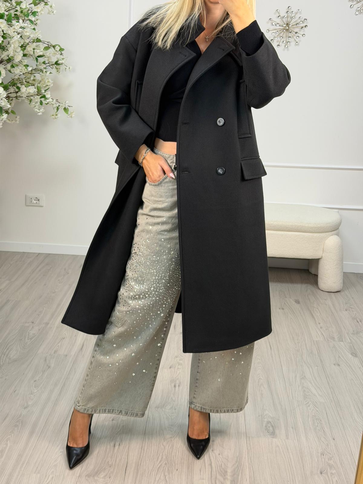 Cappotto Lungo Over Misto Lana Vicolo