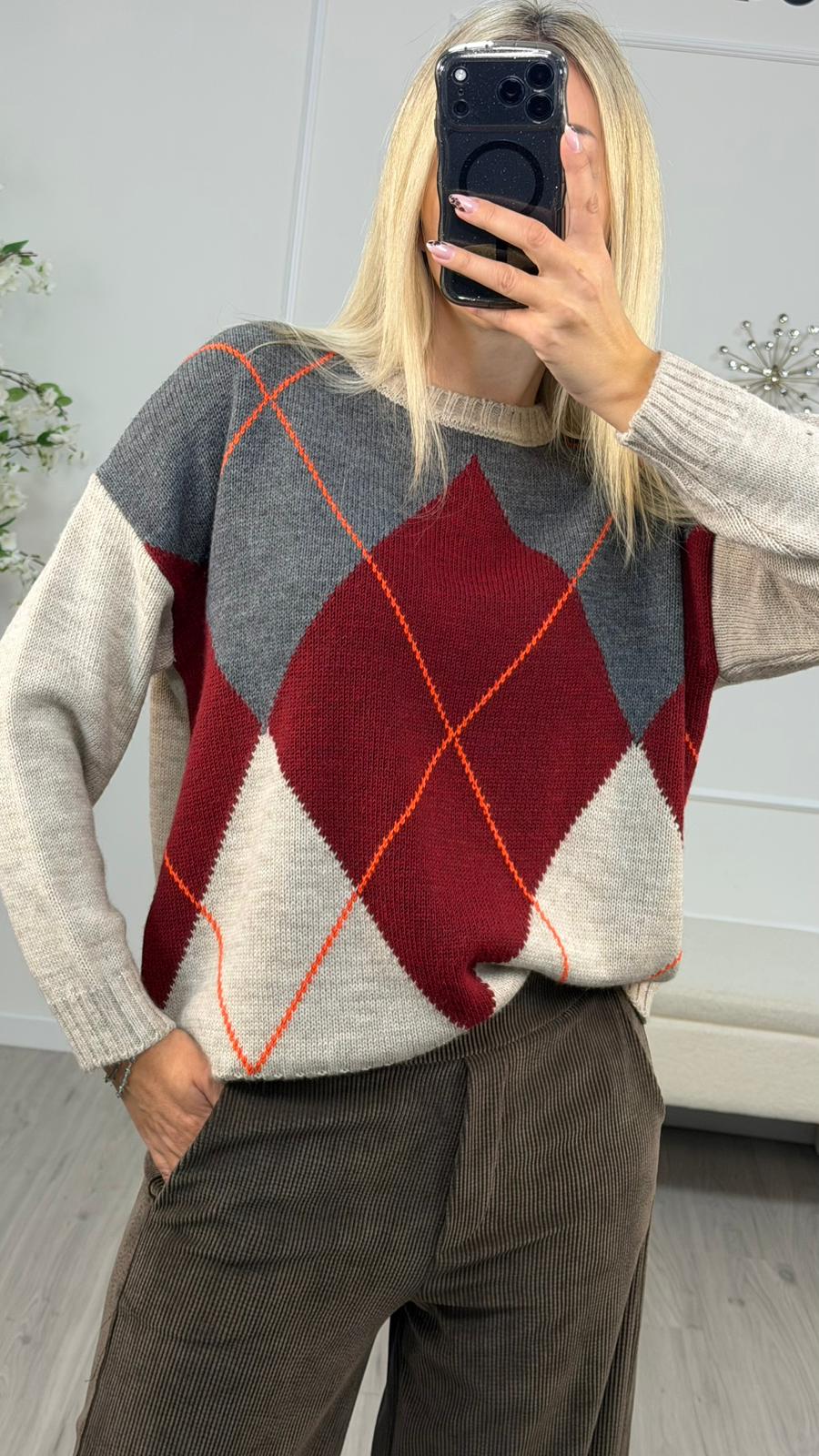 Maglia Girocollo In Misto Lana -Haveone