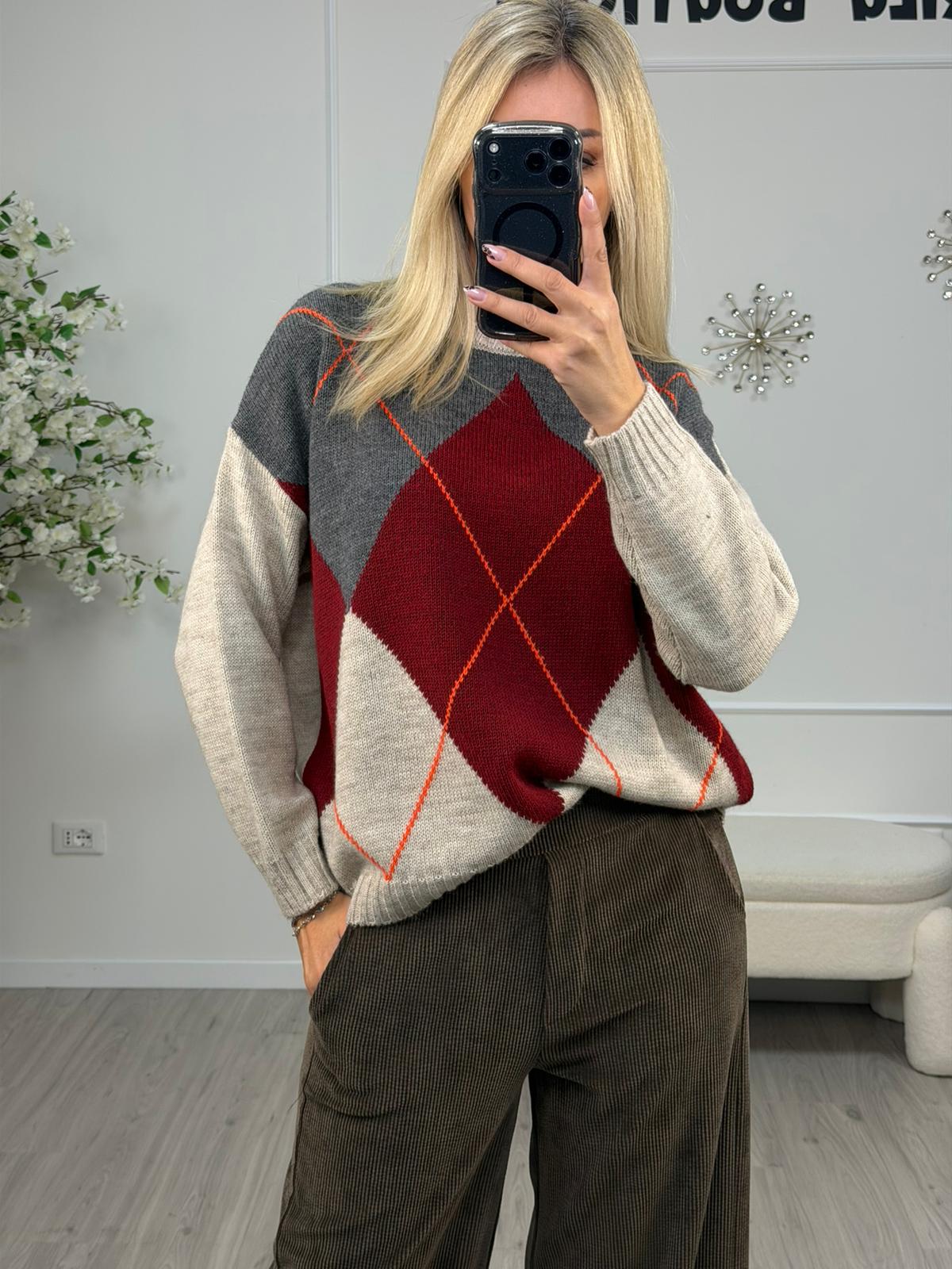 Maglia Girocollo In Misto Lana -Haveone