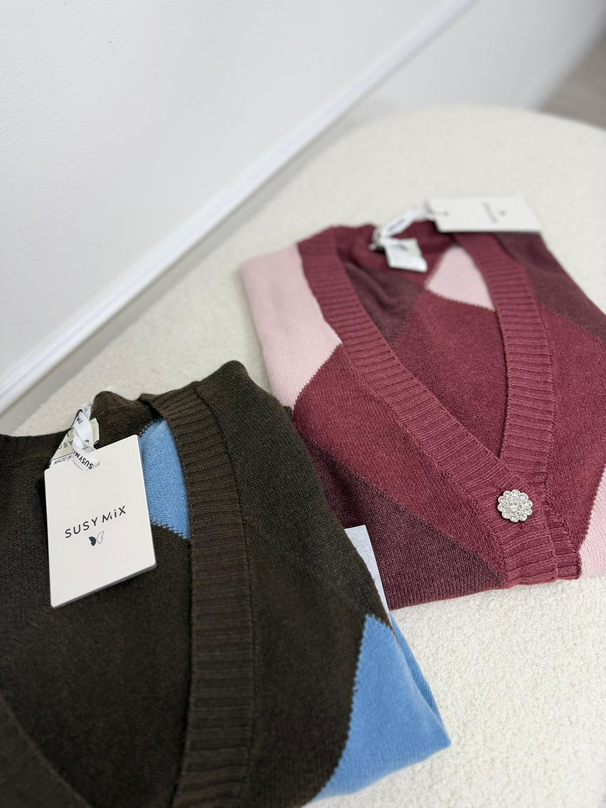 Cardigan Rombi Susy Mix