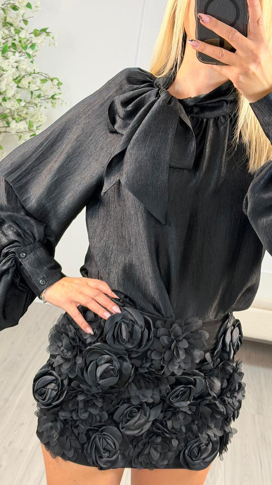 Camicia Fiocco Tensione In