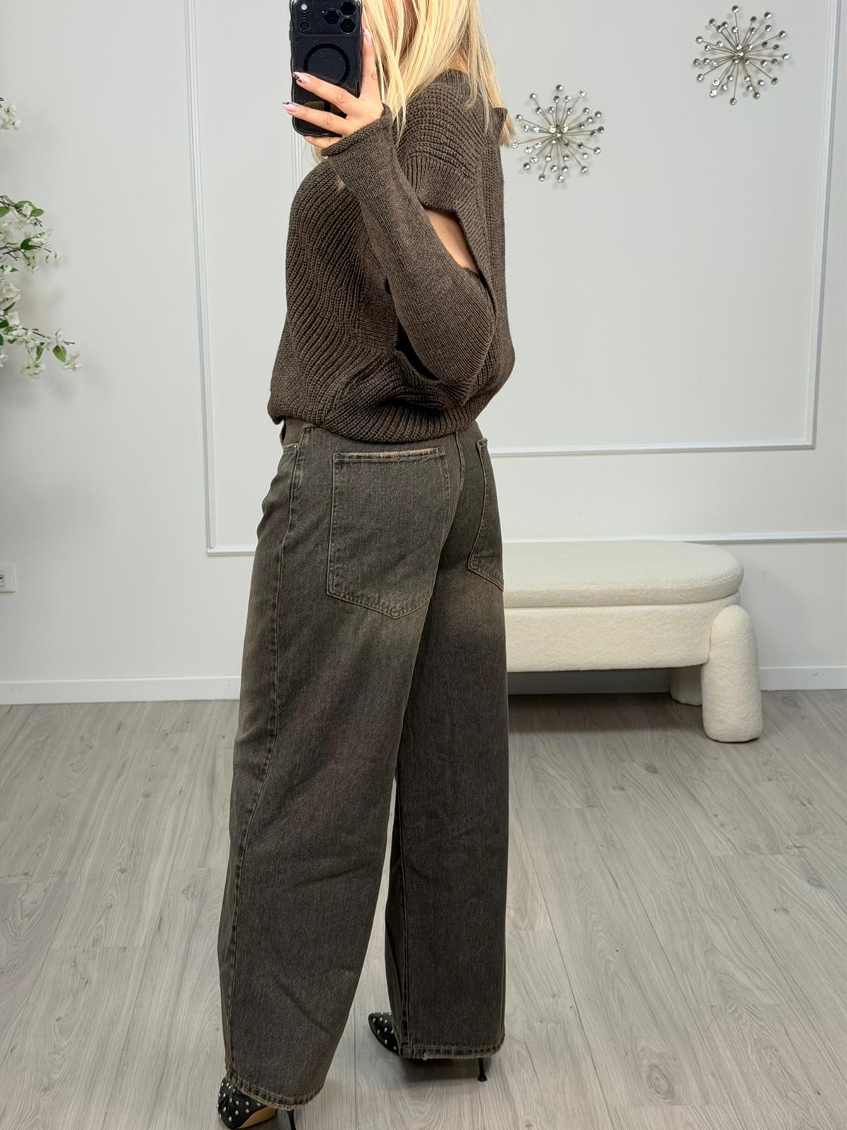 Jeans Giusy grigio vintage - Tensione In