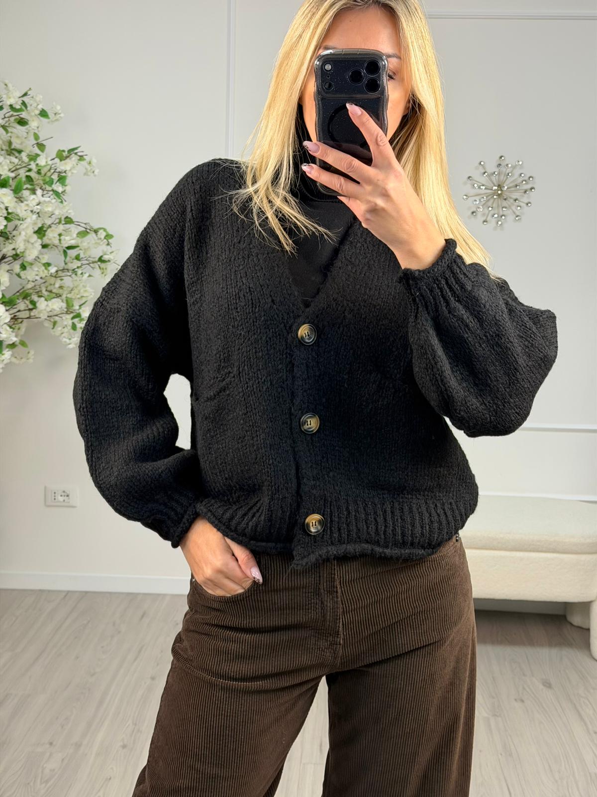 Cardigan Misto Lana -Haveone