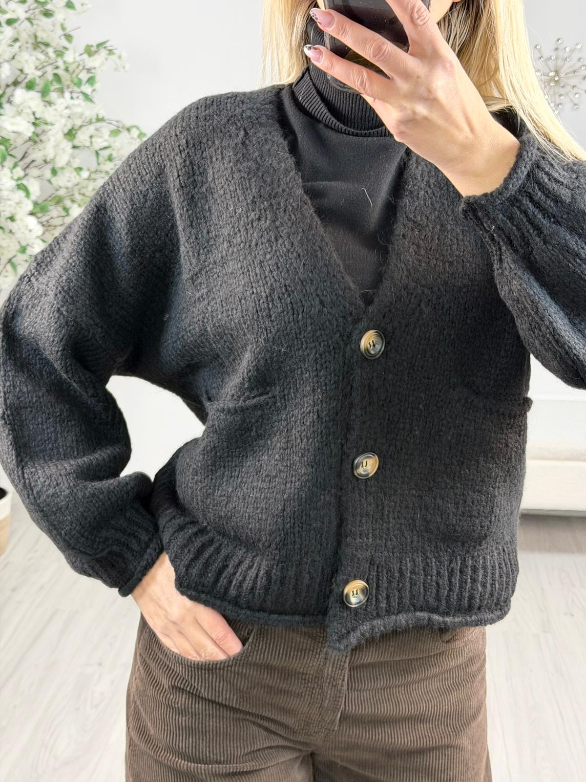 Cardigan Misto Lana -Haveone