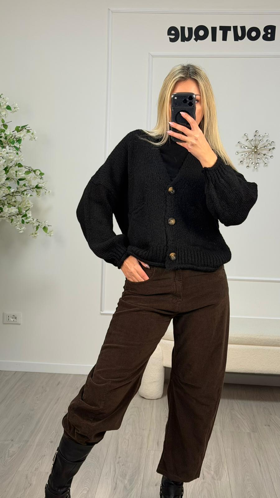 Cardigan Misto Lana -Haveone