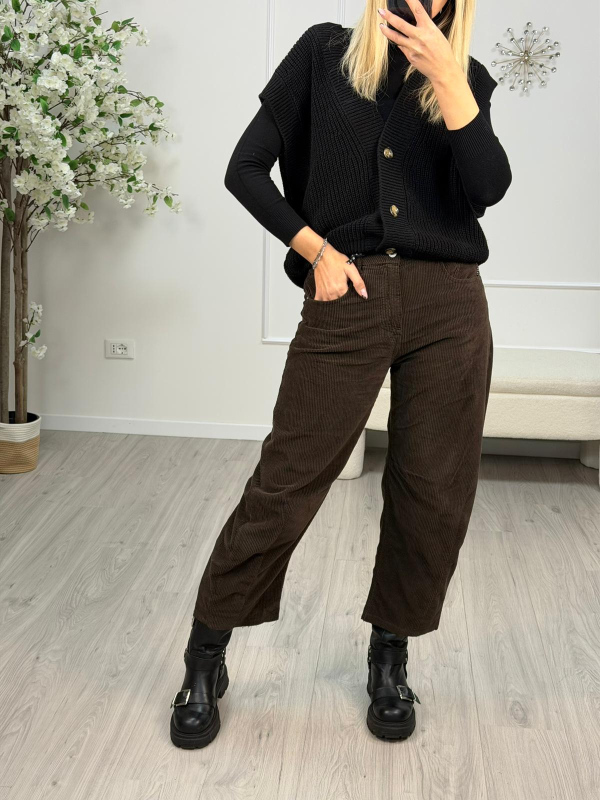 Pantalone Barbara Velluto - Haveone