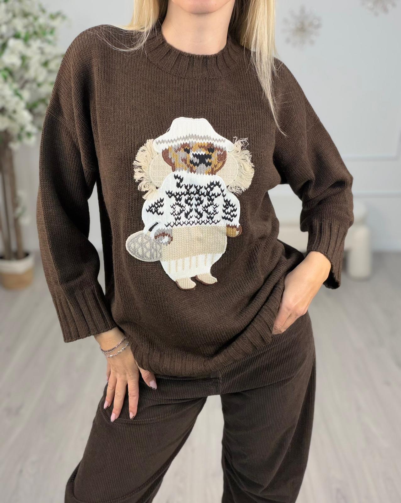 Maglia Moro Patch Orsetto -Vicolo