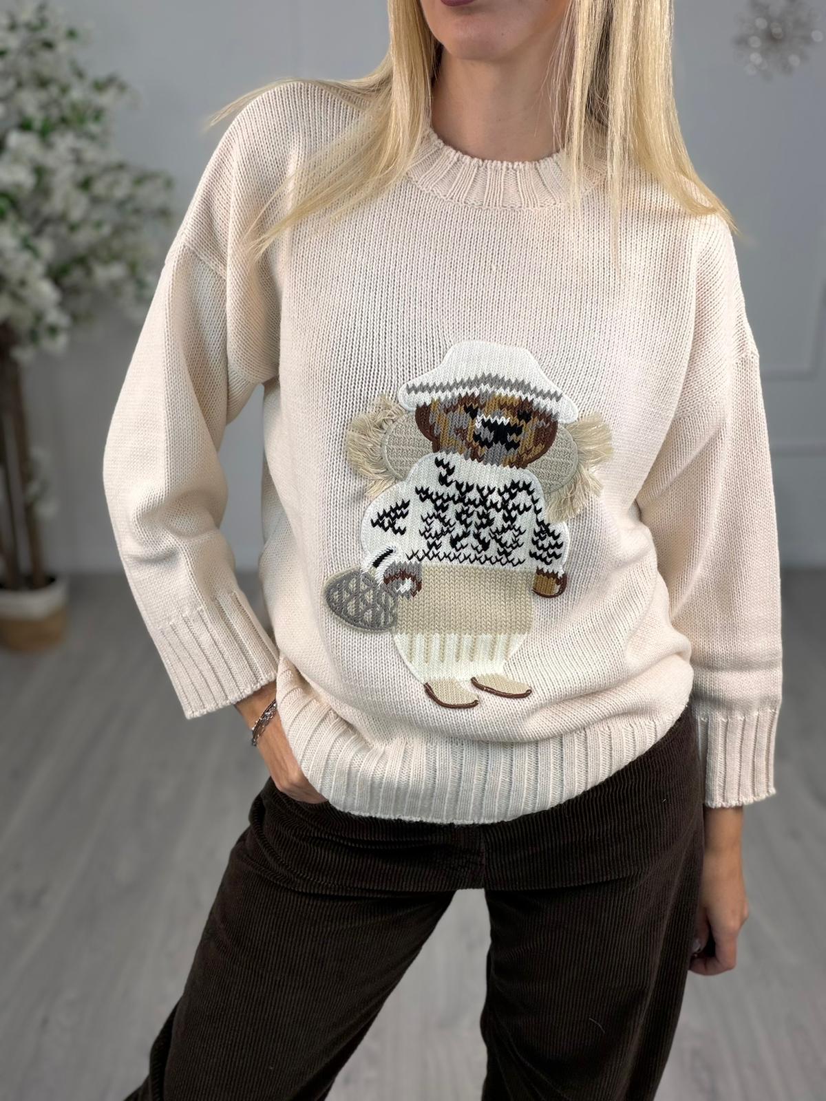 Maglia Patch Orsetto -Vicolo