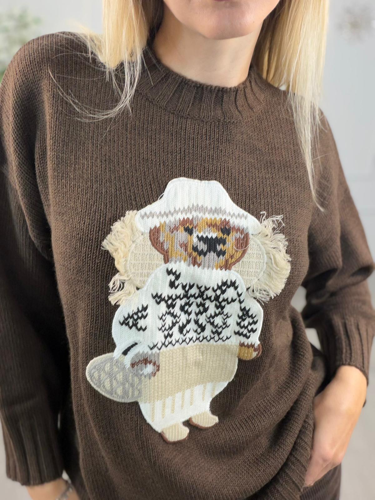 Maglia Moro Patch Orsetto -Vicolo