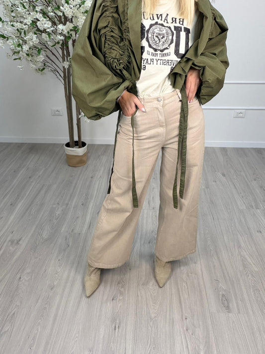 Pantalone Giusy Sabbia Tensione In