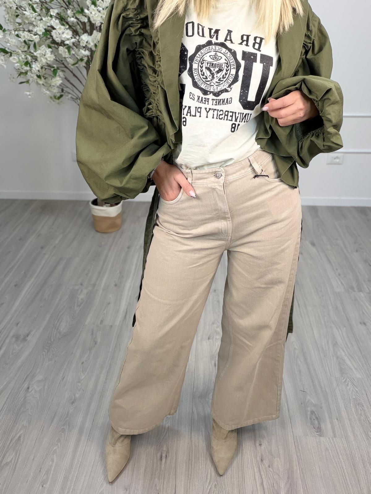 Pantalone Giusy Sabbia Tensione In