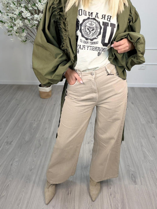 Pantalone Giusy Sabbia Tensione In