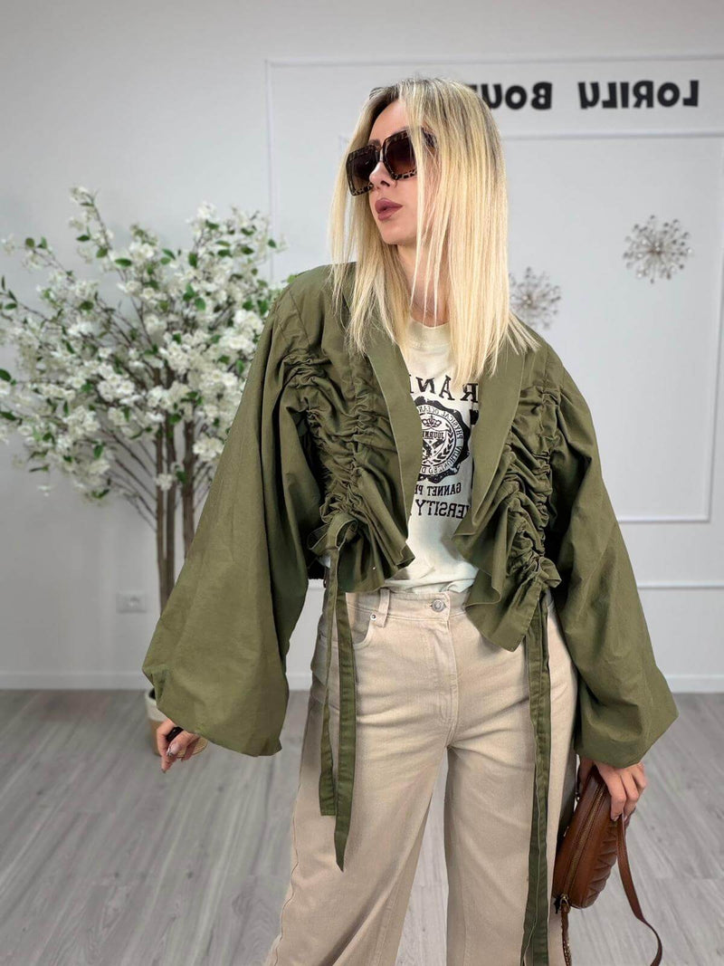 Canalette Bomber Donna Verde Militare