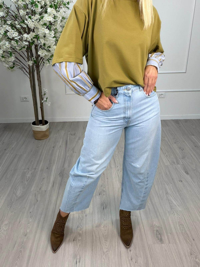 Haveone Jeans Barbara Donna Dritta Light Denim