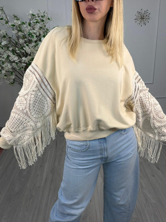 Felpa Philia Loft – Dettagli Maniche