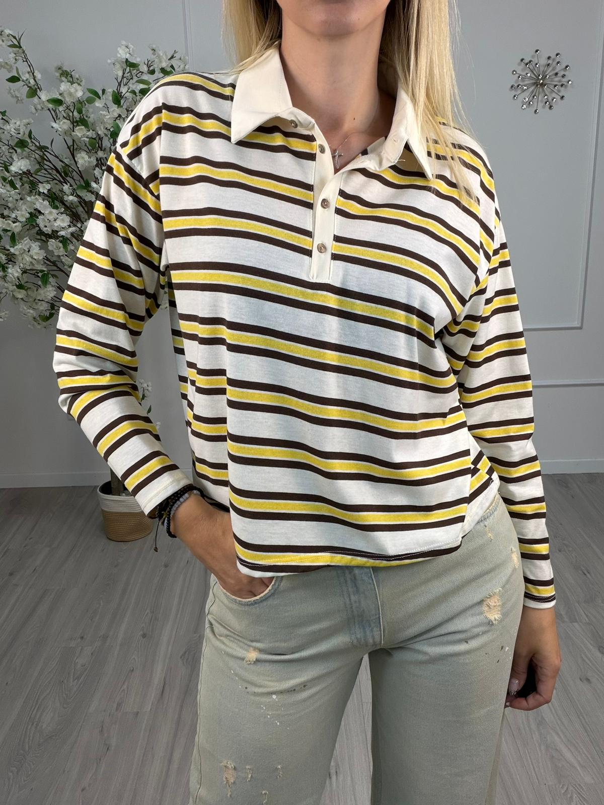 Polo Over Righe -HaveOne